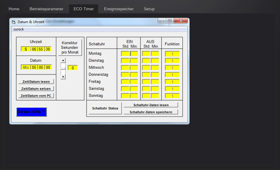 white safe® Software ECO Timer